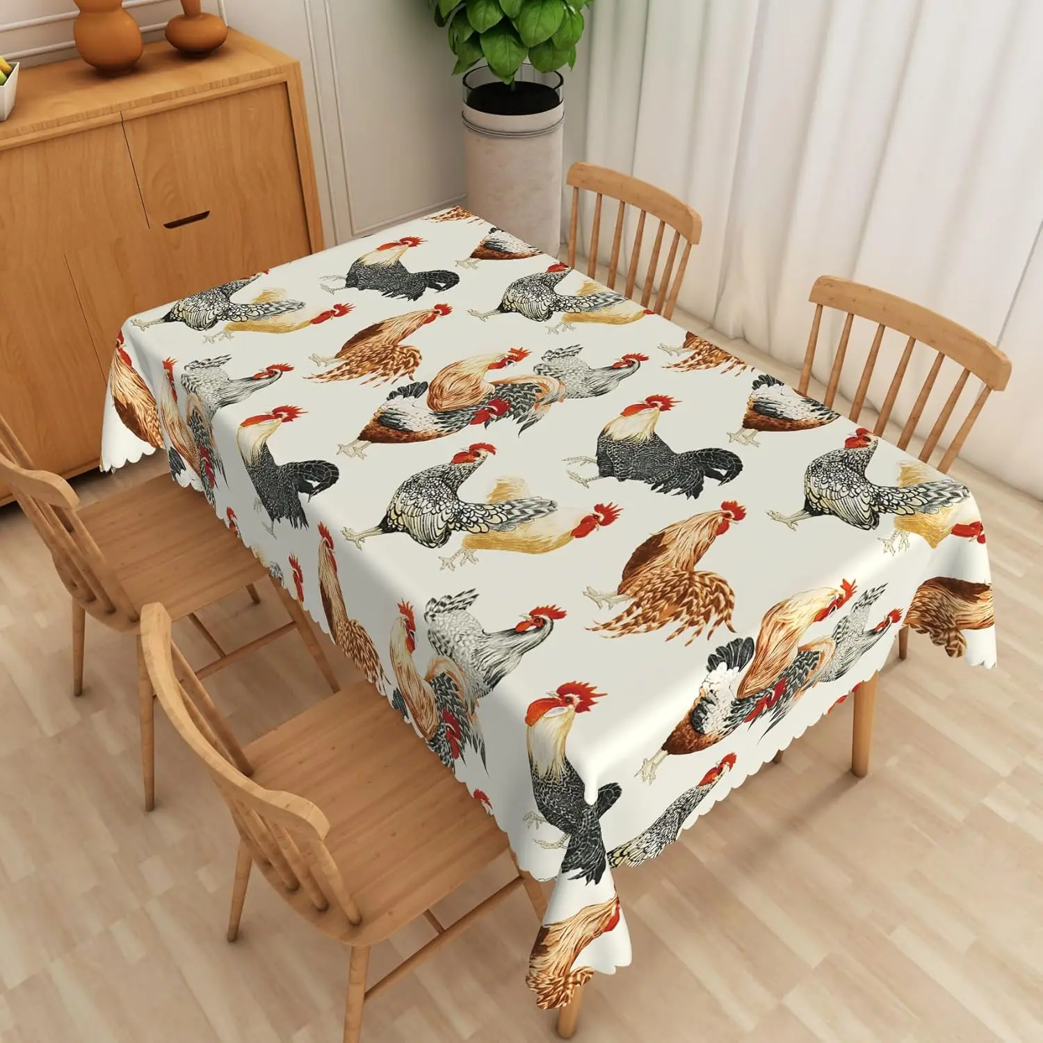 Rooster Hens Rectan…