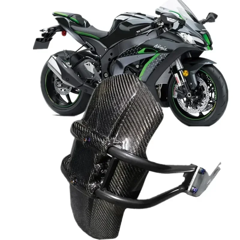 

FOR KAWASAKI ZX10R ZX6R 636 Z1000 2004-2009 Integr Moto Accessories Carbon Fiber Rear Tire Fender