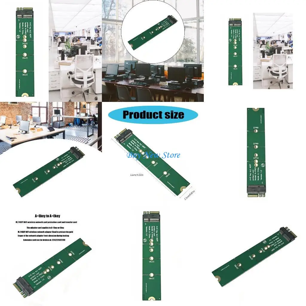 

20CE M.2 NGFF Module WiFi Wireless Adapter Compatible 2242 2260 2280