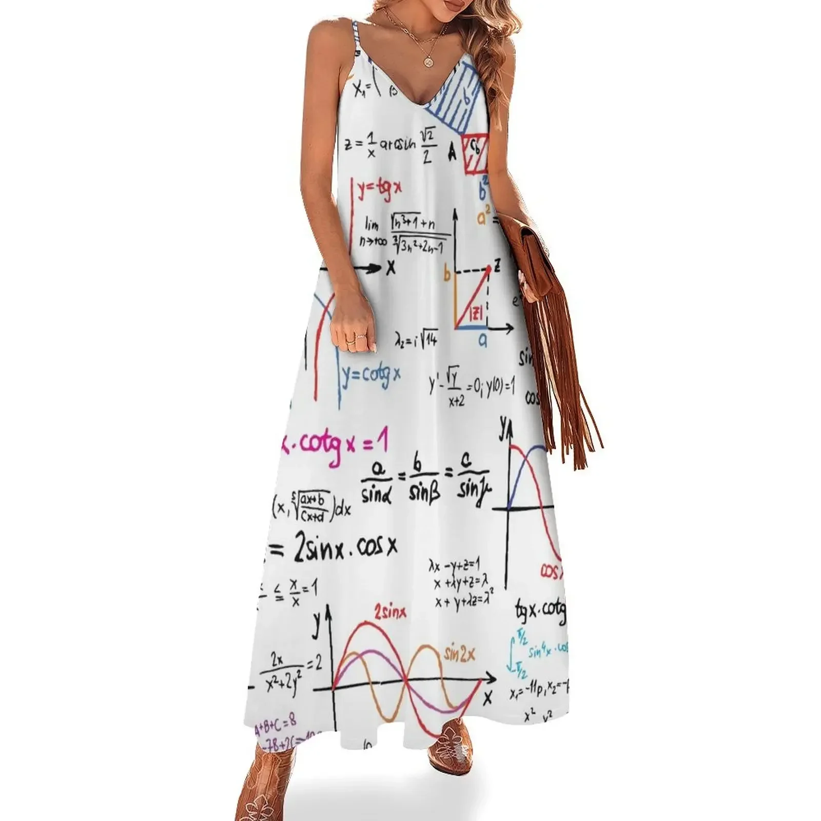 

Mathematics Formulas Numbers Sleeveless Dress elegant guest wedding dress prom dresses 2024 evening dresses women Dress