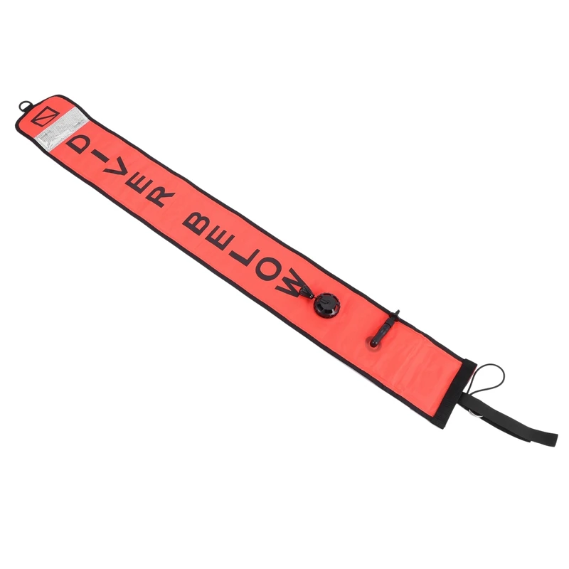 N75R-2X Oberfläche Marker Boje Set Taucher Unter Signal Flagge Rohr Mit 15M Spule Reel Scuba Tauchen Ausrüstung Für tauchen Scuba