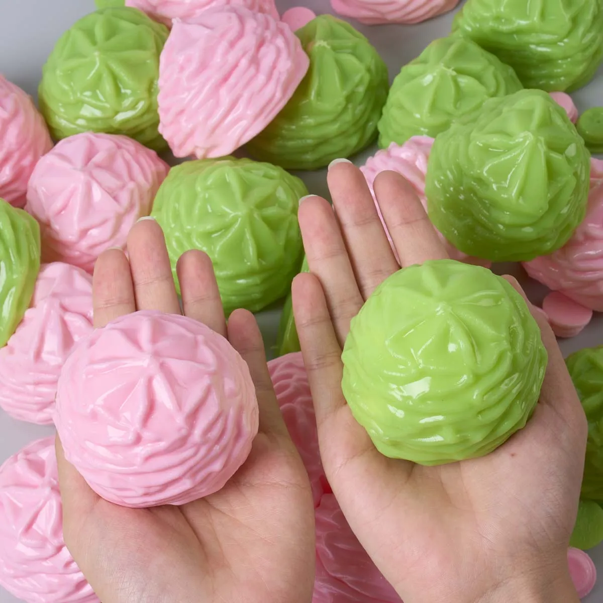 Eiscreme-TPR-Leerkugel-Gussformen für DIY-Handgemachtes Quetsch-Fidget-Spielzeug, langsam zurückfedernde Stress-Füllstoffe, Bastelzubehör – Detail 1