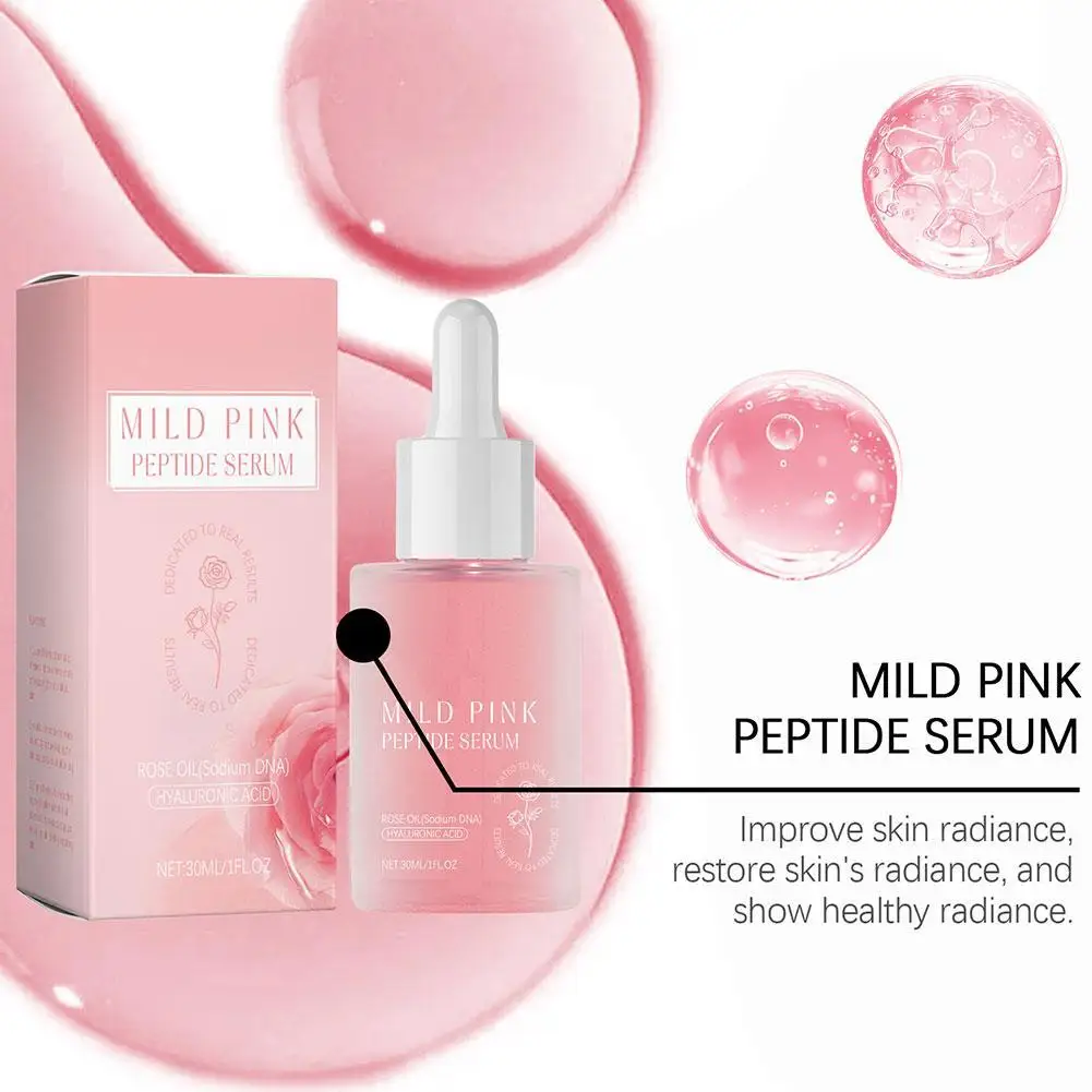 

30ml Anti-Dark Spots Rose Peptides Facial Essence Bulgarian Rose Oil Deep Hydration & Skin Radiance