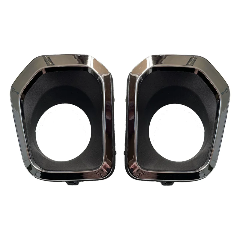 1 Pair Car Fog Lamp Cover for Toyota Tacoma 2016-2021 Plated Fog Lamp Frame LH+RH 52126-04030 52125-04030