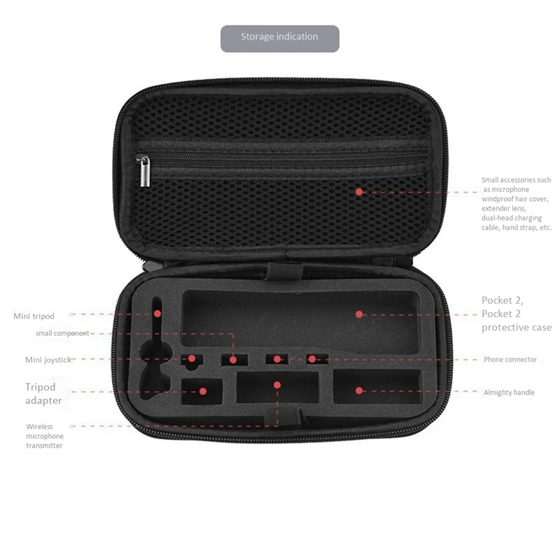 Mini Carrying Bag For DJI Pocket 2 Creator Combo Portable Storage Case Box Travel Protection Handheld Gimbal Accessory