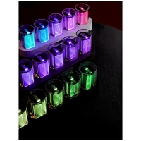 1 Piece Digital Nixie Tube Clock Desktop Decoration Digital Clock With RGB LED Glows For Home Desktop Decoration A