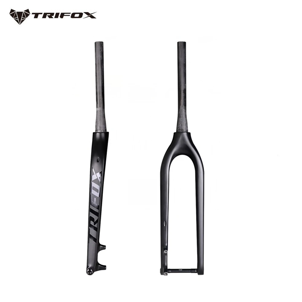 

TRIFOX Carbon MTB Bicycle Rigid Fork Superlight 110*15mm 29Inch Disc Brake Tapered Tube Mountain Bike Front Fork Bicycle Parts