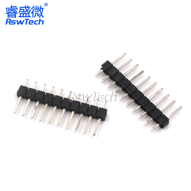 Single row pin spacing 2.54MM 1*2/3/4/5/6/7/8/10/12/20/30P copper pin header