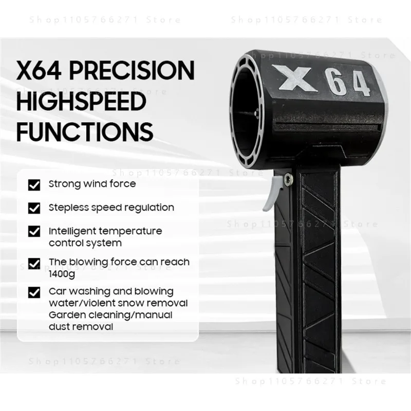64mm EDF Turbine Fan 1400g Thrust Industrial Handheld Blower Car Dryer