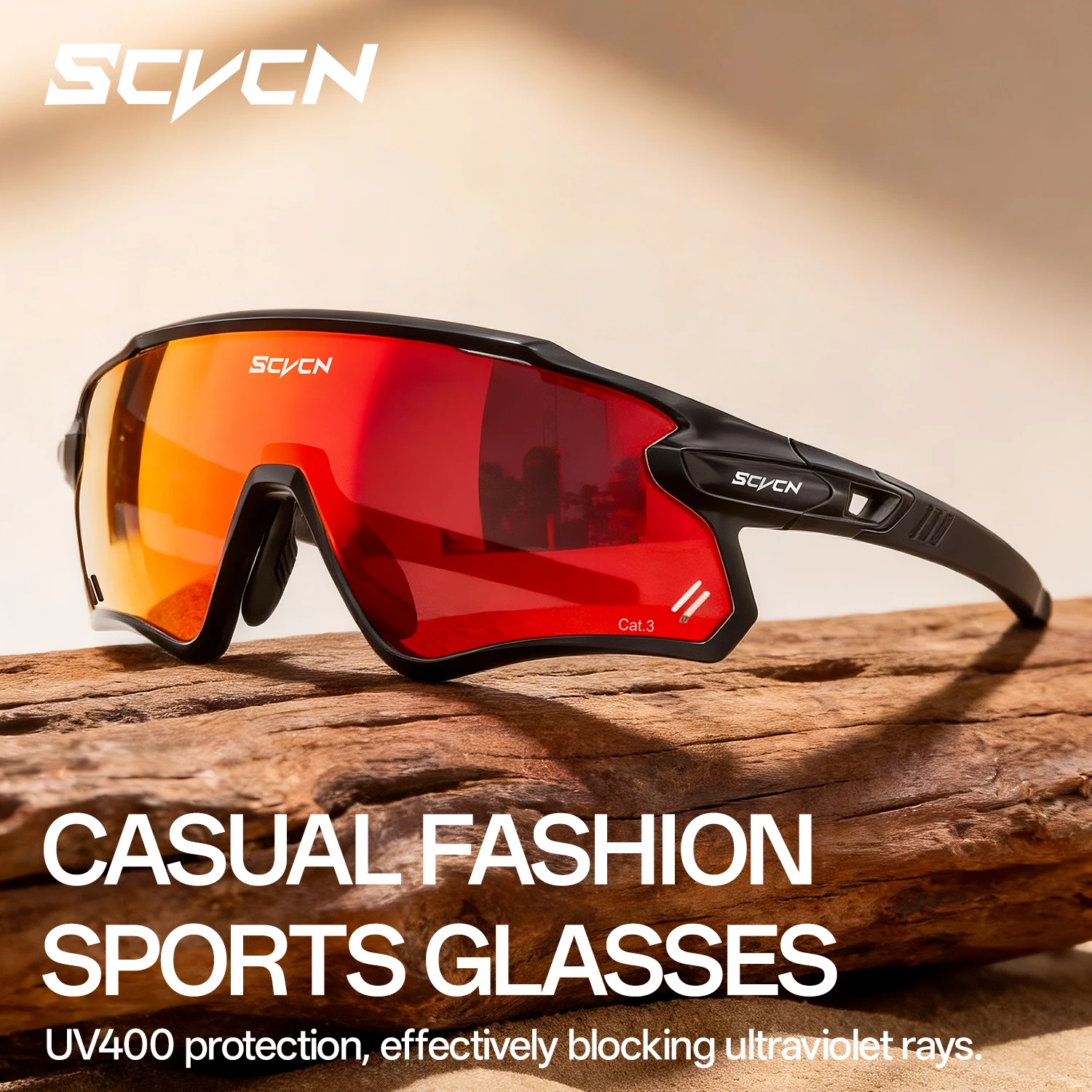 

SCVCN Outdoor Sports Bike Cycling Sunglasses MTB Road Bicycle Riding Glasses Men Woman Running Hiking Eyewear UV400 Goggles