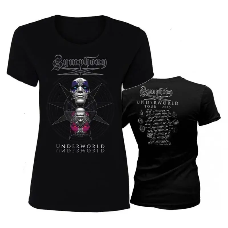 SYMPHONY X cd cv UNDERWORLD MASKS BABYDOLL Tour CAMISETA LG Nuevo OOP divino