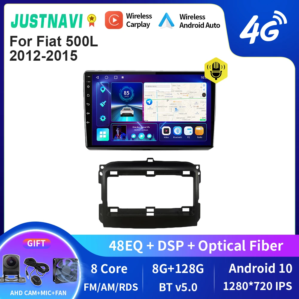 

JUSTNAVI QT10 Car Radio For Fiat 500L 2012-2015 DSP Multimedia Video Player GPS Navigation Stereo