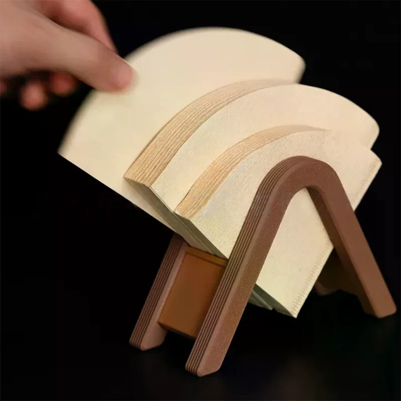 Coffee Filter Paper Holder & Tissue Holder Countertop Storage Rack Multifunctional Organizer For Home Kitchen Bar Cafes