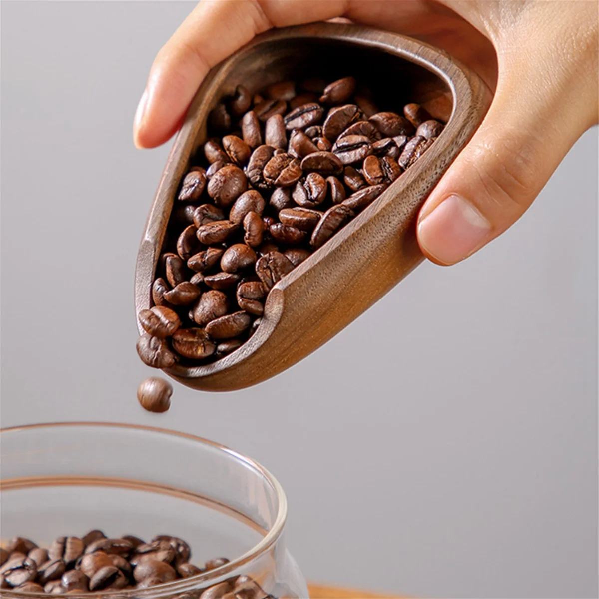 

2Pcs Coffee Beans Dosing Cup Weigh Coffee Bean Container Wood Weighing Container Coffee Scoop Coffee Bean Weighing Bowl-A70Z