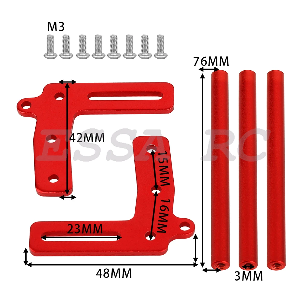 Barres de pare-chocs avant en alliage d'aluminium, coque de carrosserie, 1/10 RC Inoler, châssis Gmagazines ed LCG TRtage SCX10 Dodge Power Wagon Cliffhanger