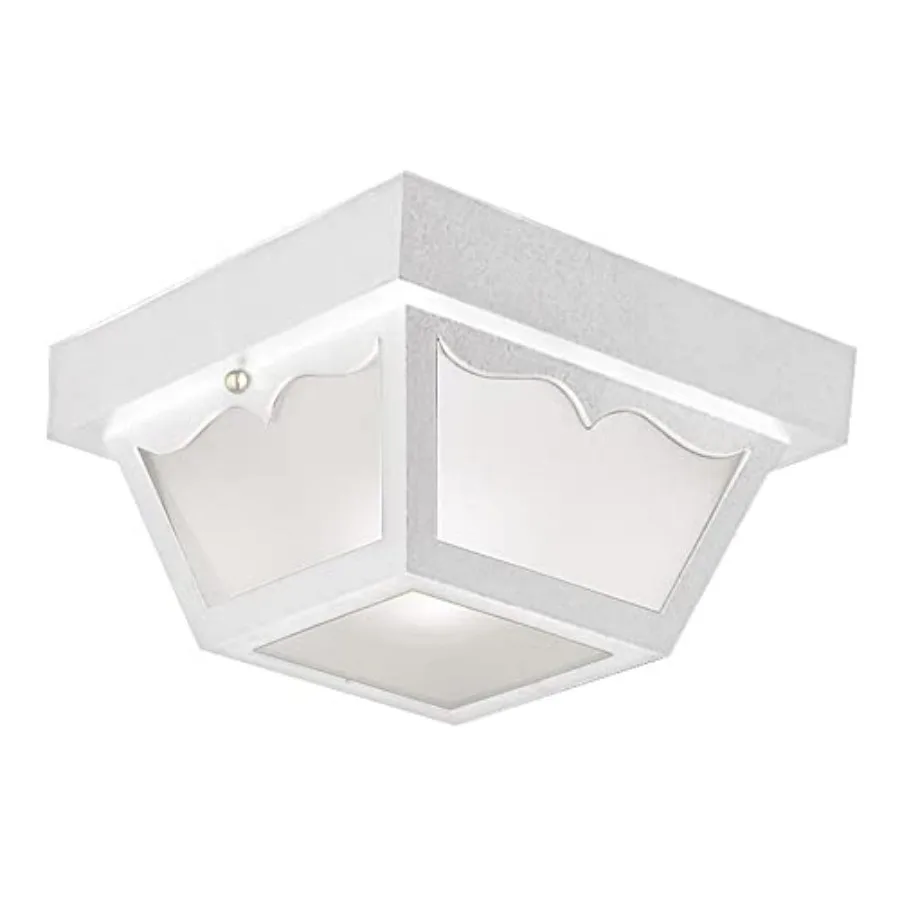 

0188 Traditional Outdoor/Outdoor Ceiling Light, Frosted Glass for Porch Entryway Patio, Ite
