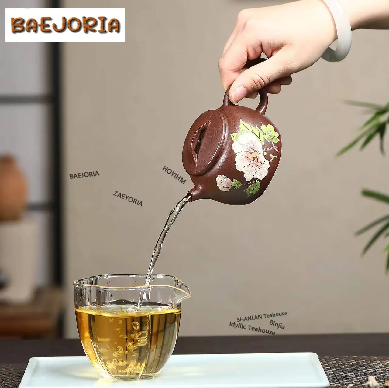 250ml Retro Yixing Purple Clay Teapots Handmade Peony Round Tile Pot Raw Ore Mud Tea Brewing Kettle Zisha Tea Set Tea Services