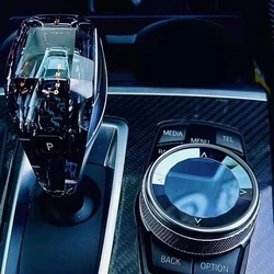 Crystal Gear Shift Knob Handles Gearbox Lever Stick Head For BMW X3 F25 iX3 G01 X4 F26 G02 X5 F15 E70 X6 F16 E71 E72 i8 i12 i15