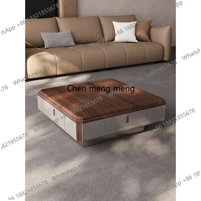 Coffee table black walnut household multi-functional dual-purpose integrated automatic lifting table
