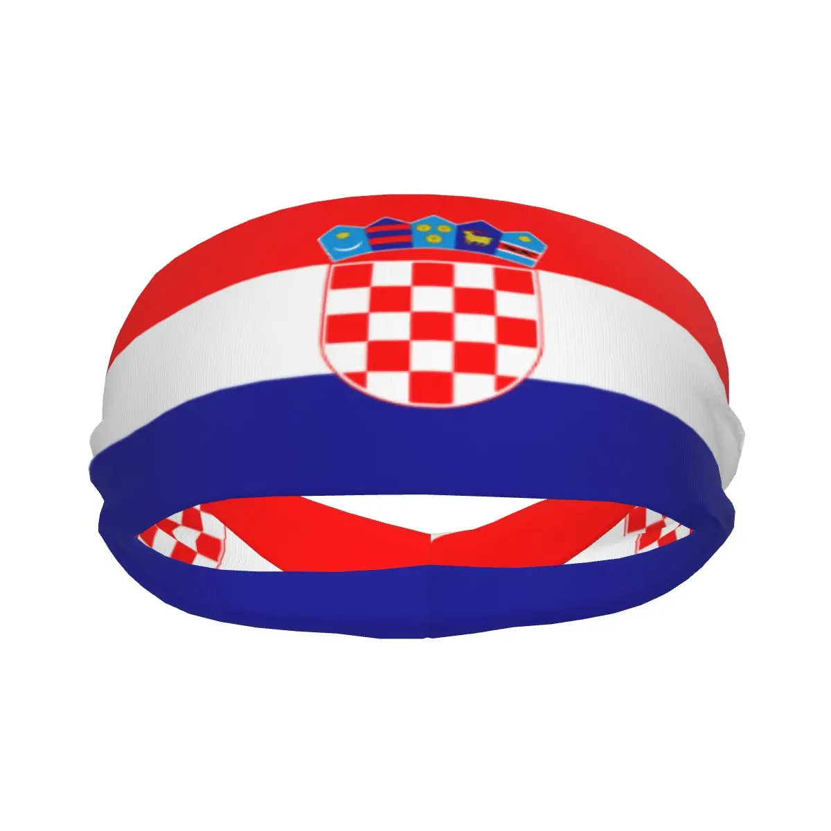 Sports Sweatband Breathable Headband Sweat Hair Head Band Flag Of Croatia Yoga Headband