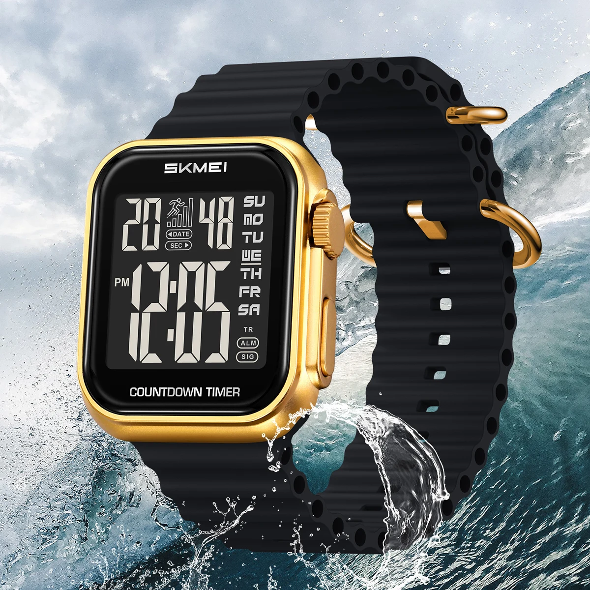 SKMEI Waterproof Clock Electronic Watches Business Military Watch Fashion Sports Digital Wristwatches For Men Women Reloj Hombre