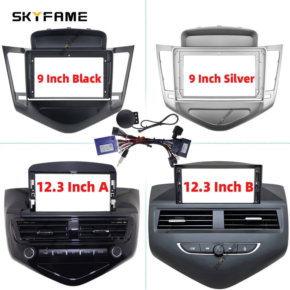

SKYFAME 9.7/12.3 Inch Car Frame Fascia Adapter Canbus Box Android Radio Fitting Panel Kit For Chevrolet Cruze