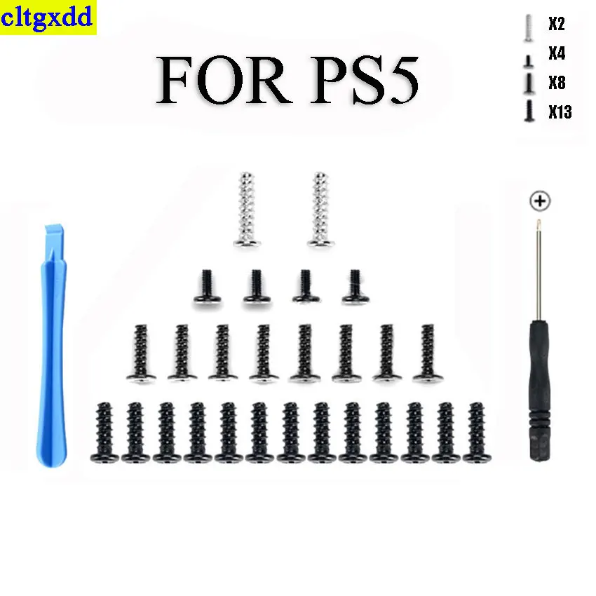 

1 set of FOR PS5 handle DualSense full set of housing screws Cross screws Full set of screws DS5 controller screws+tools