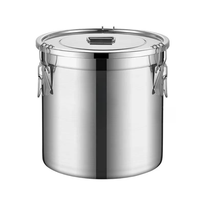 Moisture-proof rice barrel insect-proof sealed barrel stainless steel barrel rice household thickened flour storage tank