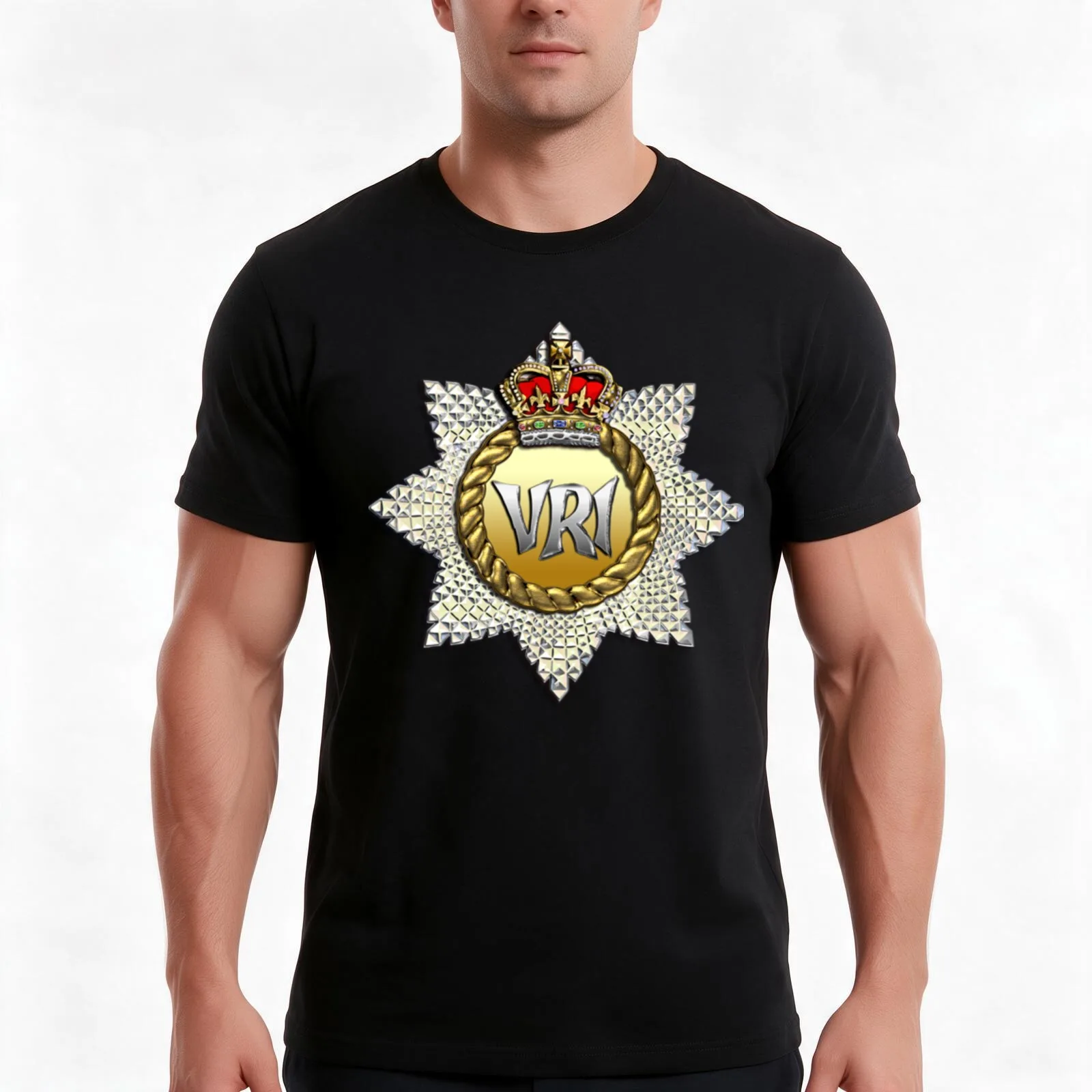 Royal Canadian Regiment T-Shirt, Summer Casual Cotton Tee, Oversized Streetwear Tops, Vintage Graphic Print, Unisex Men Women