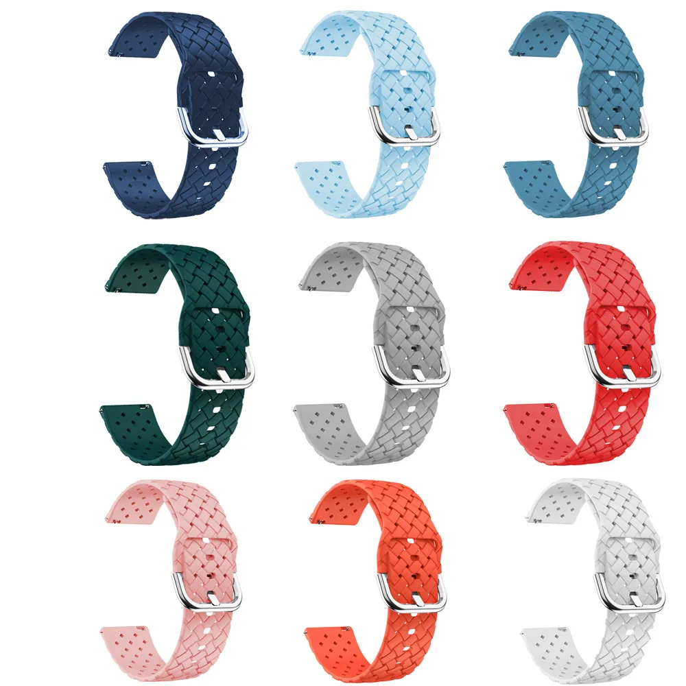 Cinturino da polso Smartwatch sostitutivo da 20mm per Huami Amazfit GTS 4 Mini/2e/3/GTR cinturino in Silicone da 42mm per Amazfit Bip 3/U Pro/S