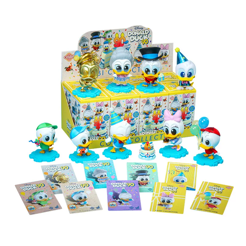 

Disney Original Blind Box: Donald Duck & Daisy 90th Anniversary Series COSBI Mini Figure Doll, Fan Collectible Gift Ornament