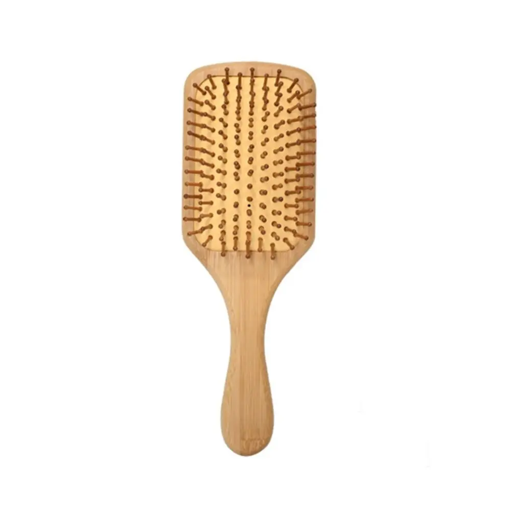 Solid Wood Bamboo Air Cushion Comb Scalp Massage Shun Hair Air Bag Comb High Rebound Shun Hair Beauty Large Plate Comb Home Use