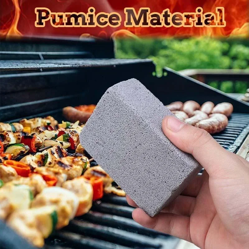 Spot 1 Pcs BBQ Grill Brick Griddle Cleaner Barbecue Scraper Cleaning Stone BQ Racks Stains Grease Cleaner BBQ Tools clean Stone