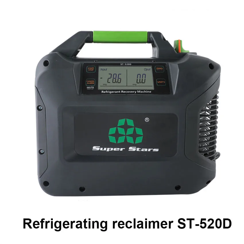 ST-520D Refrigerant Recovery Machine Portable Car Air Conditioning Maintenance Compressor 220V DC Brushless Motor
