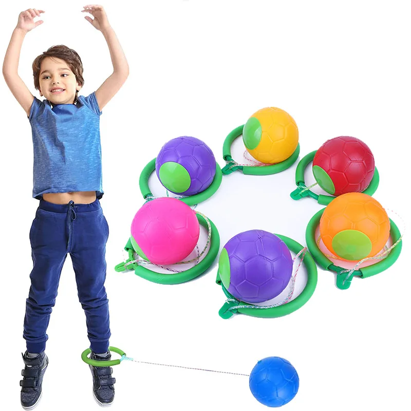 

1PC Skip Ball Outdoor Fun Toy Ball Classical Skipping Toy Exercise coordination and balance hop jump playground may toy ball