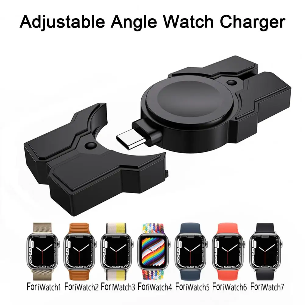 Watch USB-C Charger Wireless Fast Charging Magnetic Cordless Travel Cordless Charger For Apple Watch Series 8 SE 7 6 5 4 3 2 1