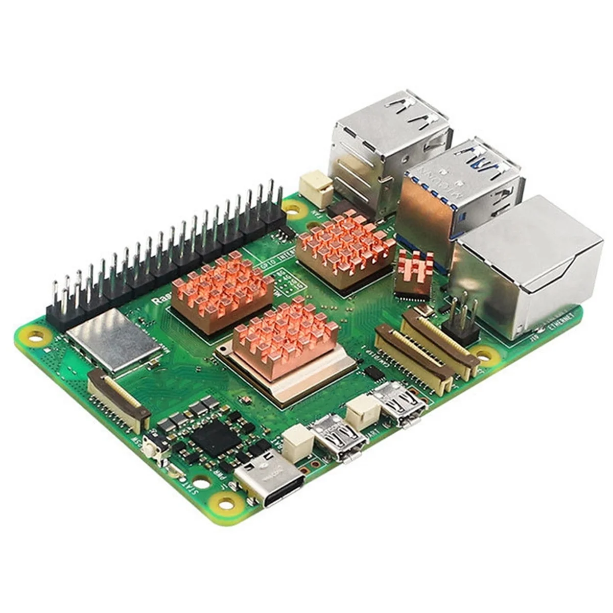 

HOT SALE 8-Pack Copper Heatsink for Raspberry Pi 5, Heatsink CPU Cooler with Thermal Tape for Raspberry Pi 5