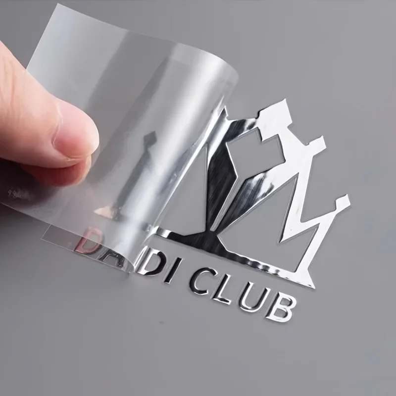 

100Pcs Personalized Crystal Transfer Stickers Custom Logo, High Viscosity Waterproof Decals Gold and silver
