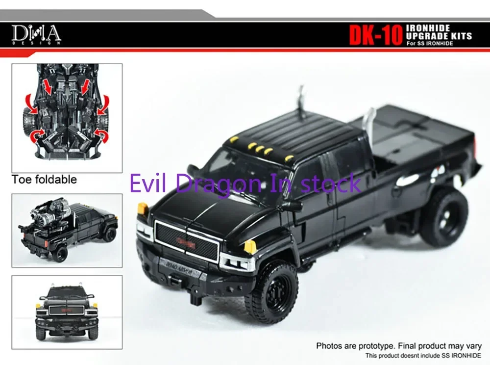 Transformando DNA Design Brinquedos, Ironhide SS-14 Action Figure Acessórios, Kit de Atualização, DK-10, DK10, Em Stock