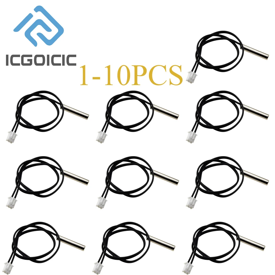 Waterproof NTC 10K 5K 50K 100K 3950 Thermal Temperature Sensor Probe -40~300°C Cable 1M 2M 3M for Oven Fridge AC Water Heater