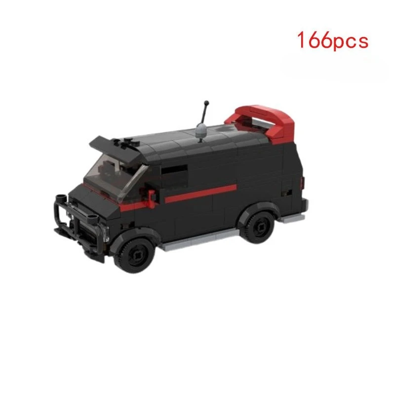 MOC GMC loaf van creative building blocks movie scene tank assembly model brick toy birthday gift for special attack fans