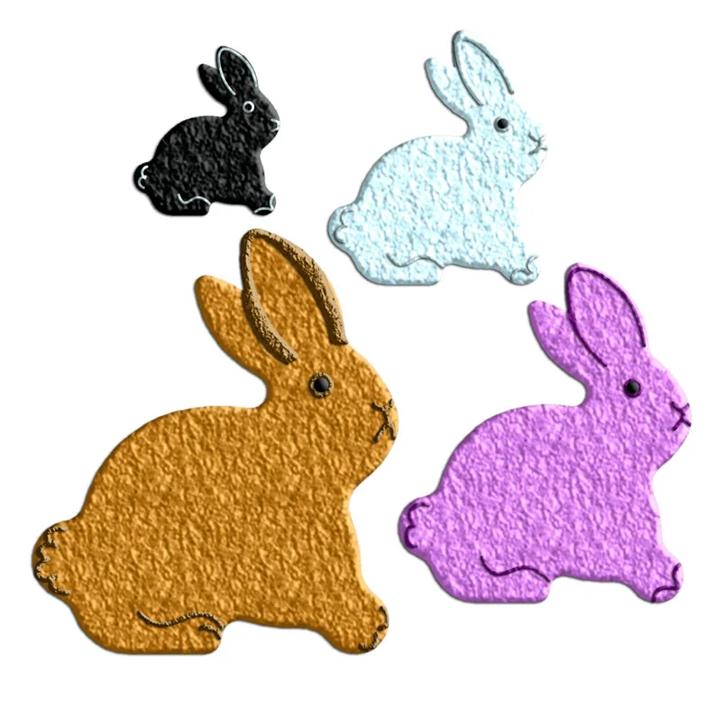 Four Specifications Cartoon Animal Pet Big Rabbit,Plastic Mold,Cake Fondant Tools,Cookie Sushi and Fruits Cutters