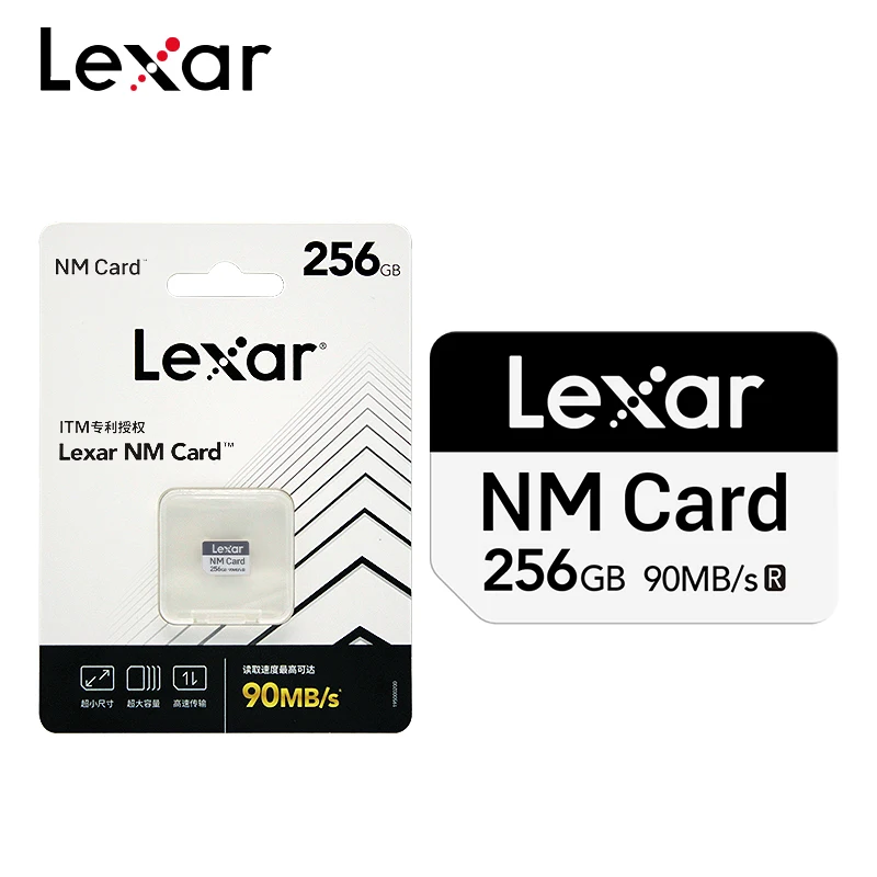 Original Lexar NM Card 256GB Nano Card High Speed Flash Phone Memory Card Max 90MB/s NM Card 128GB For Huawei  Phone