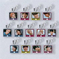 KPOP Jeonghan Joshua DK Shohikigen Keychain Album Bag Charms HD Photo Figure Printing Mingyu Dino Fans Collections Accessories