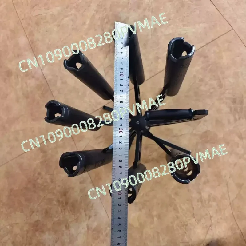 Metal fishing rod accessories 360-Degree rotating Luya pole frame 7 pole frames