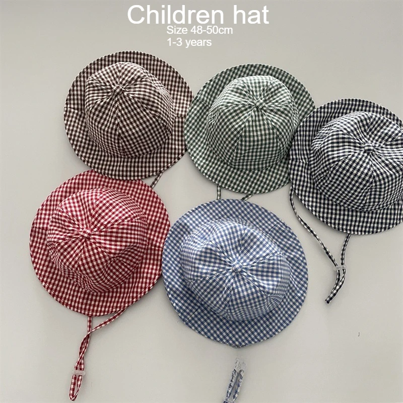 

Летняя пляжная панама для малышей (мальчиков и девочек) 48-50 см, 1-3 года, с регулируемым ремешком