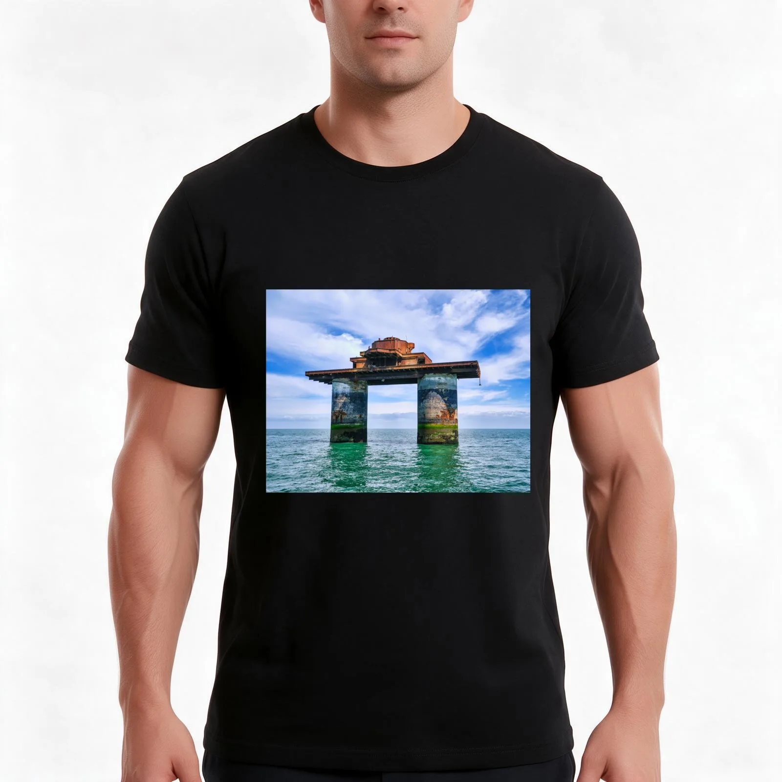 Knock John Fort T-Shirt Summer Casual Cotton Tee Oversized Streetwear Tops Vintage Graphic Print Loose Fit Short Sleeve