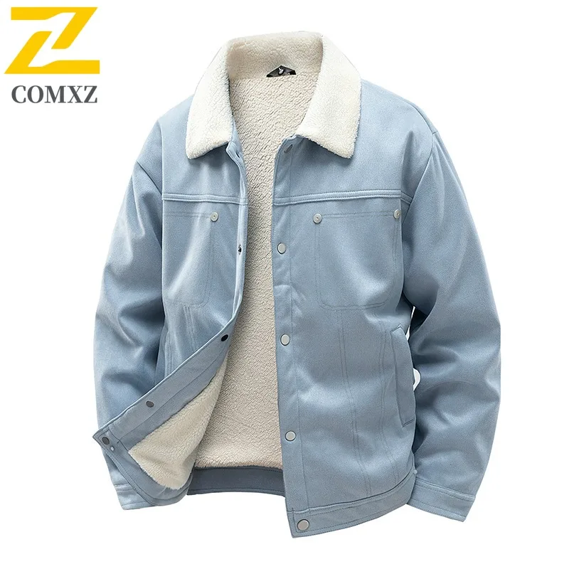 

COMXZ Men Padded Jacket New Ski Trip Windproof Design Snow Adventure Parker Coat Casual Gathering High Quality Winter Padding