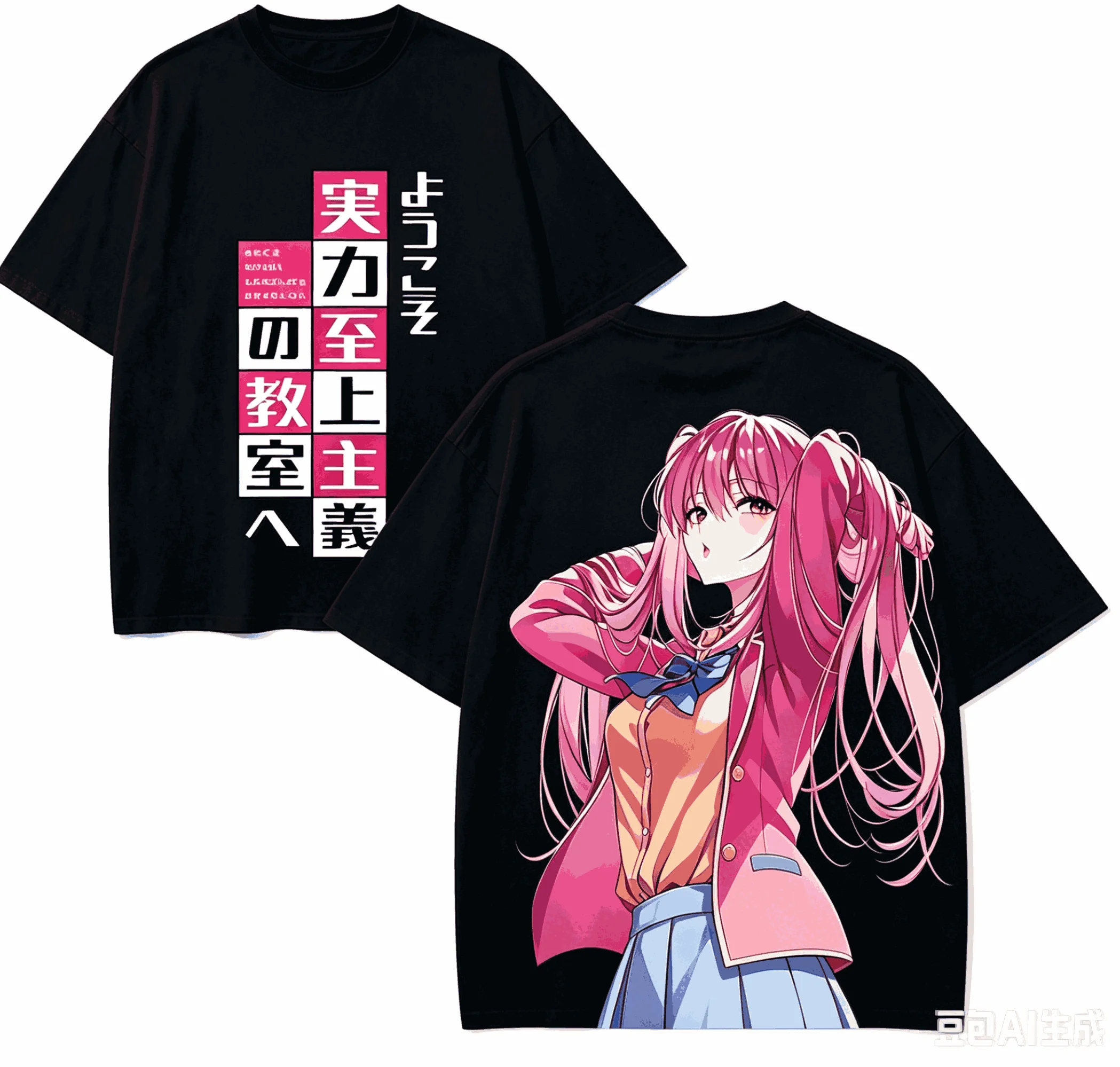 Classroom of the Elite Anime Lover T-shirt Harajuku Cotton New Model High Street Retro Fashion Oversized Unisex hot product soft