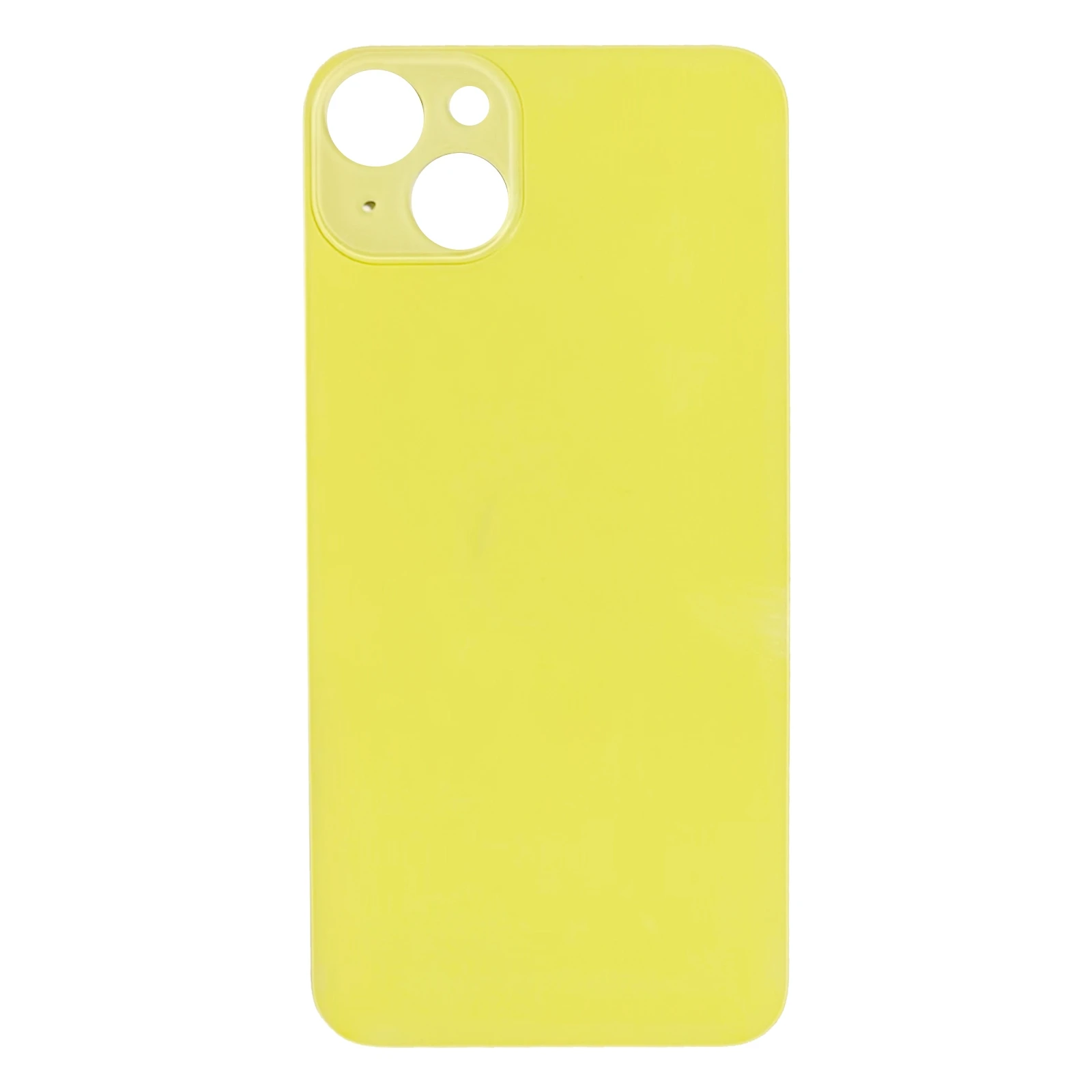 Easy Replacement Big Camera Hole Glass Back Battery Cover for iPhone 14(Yellow)